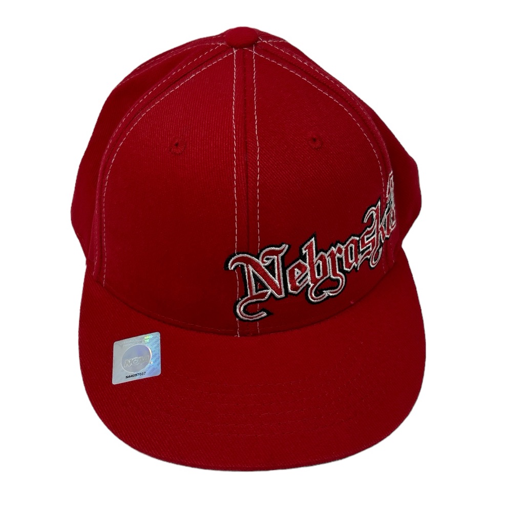 Ncaa Nebraska Huskers Adult Baseball Cap Hat Red Adjustable